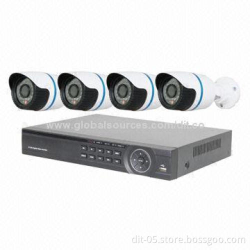 PoE NVR Kit, H.264, 720P Real-time Recording, Supports 3G and Wi-Fi Extension